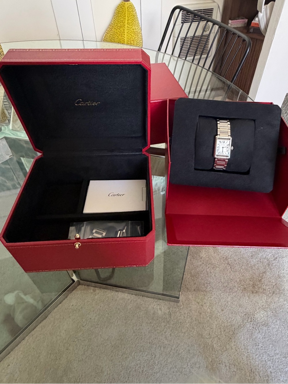 Cartier Women’s Small Steel Tank Must Watch - Picture 11 of 15